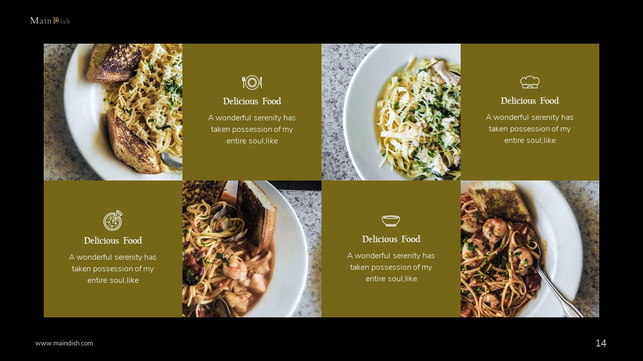 Main Dish Restaurant Powerpoint Presentation Template Fully Animated by